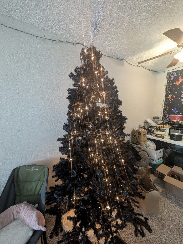 National city 6 ft black Christmas tree