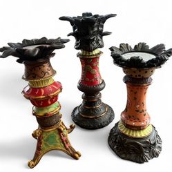 Color Whimsical Candlesticks Candle Holders 