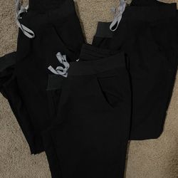 Figs Black Jogger Pants 