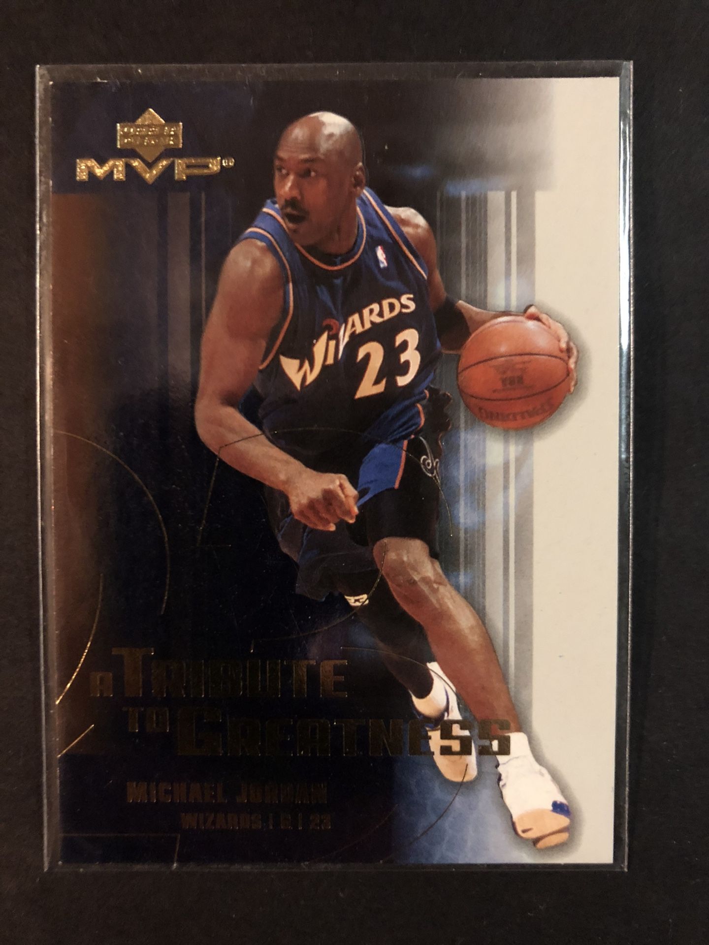 Michael Jordan 2003 Upper Deck MVP Basketball Card. Air Jordan Chicago Bulls Basketball Trading Card