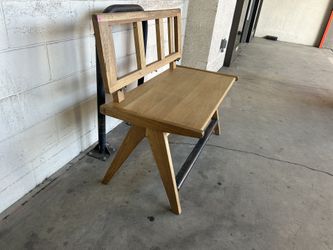Solid Oak High Top Bench MCM
