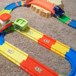 Race Car Track And Train Tracks  Powered
