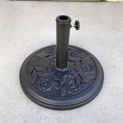 (New in Box) $25 Outdoor Patio Umbrella 18” Round Base Weight 18lbs, Fit 1.5” Pole Stand 