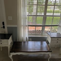 Coffee Table And 2 End Tables 