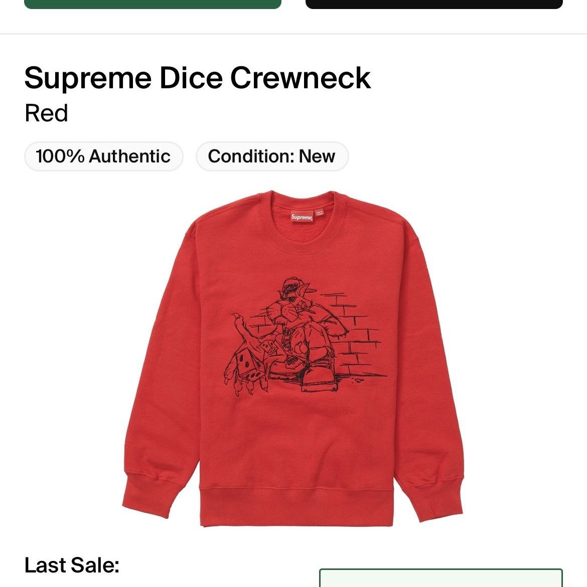 Supreme Dice Crewneck for Sale in Long Beach, CA - OfferUp