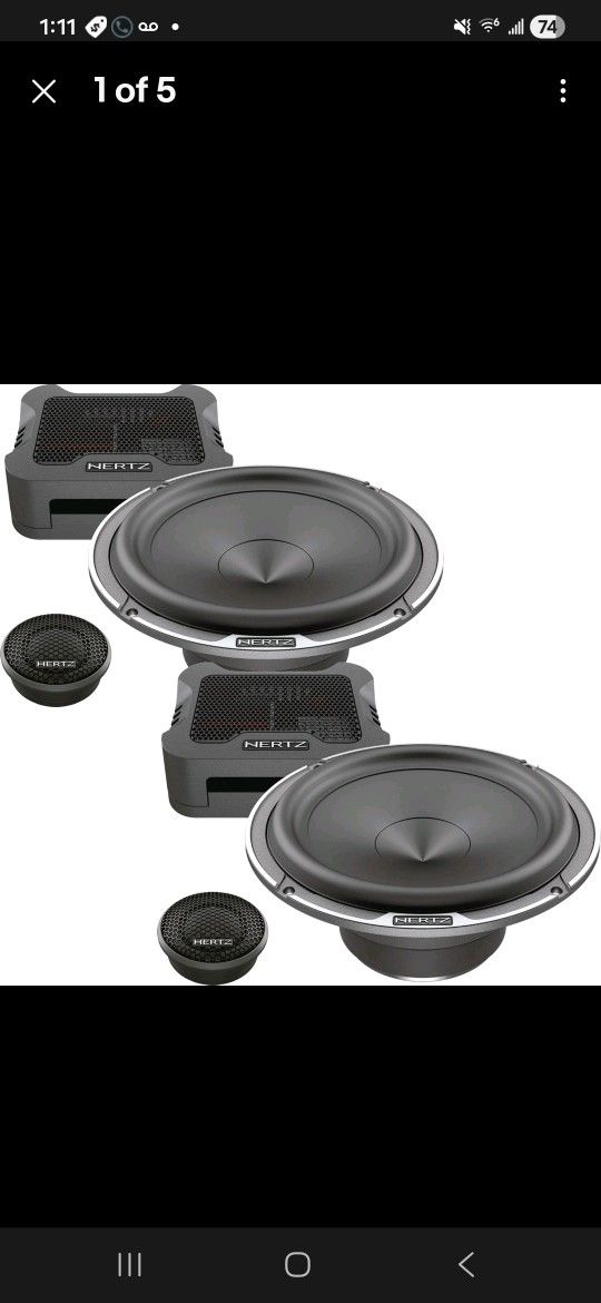 Hertz MPK 165.3 PRO
Mille PRO 6.5" 110W RMS 2-Way Component Set 220W Max 4 Ohm PAIR