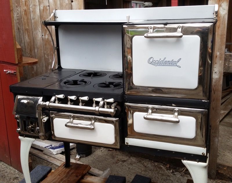 Antique 1920's Occidental Wood/Gas Stove