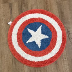 Captain America Shield Bathroom Mat