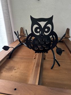 New! Owl Pumpkin or Plant Holder