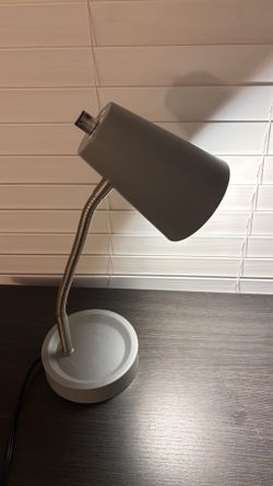 White Desk Lamp – $10