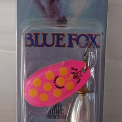 New VIBRAX Blue Fox UV Bright Mid Depth Blade Size 3 Fishing Lure 