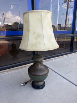 Vintage large marbro lamp and shade