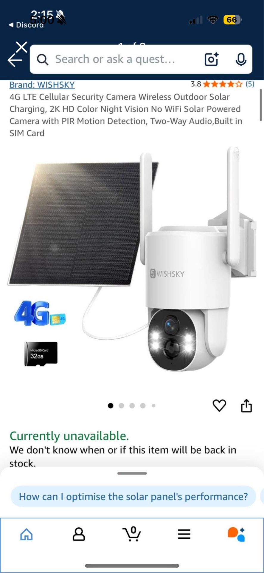 4G LTE Cellular Security Camera Wireless Outdoor Solar Charging, 2K HD Color Night Vision No WiFi So