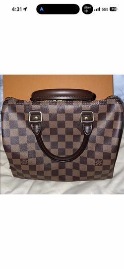 Louis Vuitton Speedy 25 Bandouliere Authentic Leather Handbag