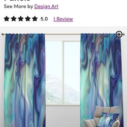 Beautiful Marbled Curtains Drapes