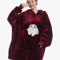Wearable Blanket Hoodie/Pocket for Pet
