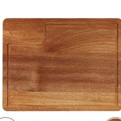 Brand New Wood Kitchen Cutting Board Kitchen Chopping Board with Juice Groove Meat Cheese Bread Veggy Acacia Wood, 12x9 In) 