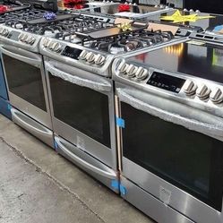 NEW STOVE MICROWAVE WASHER DRYER AND MORE