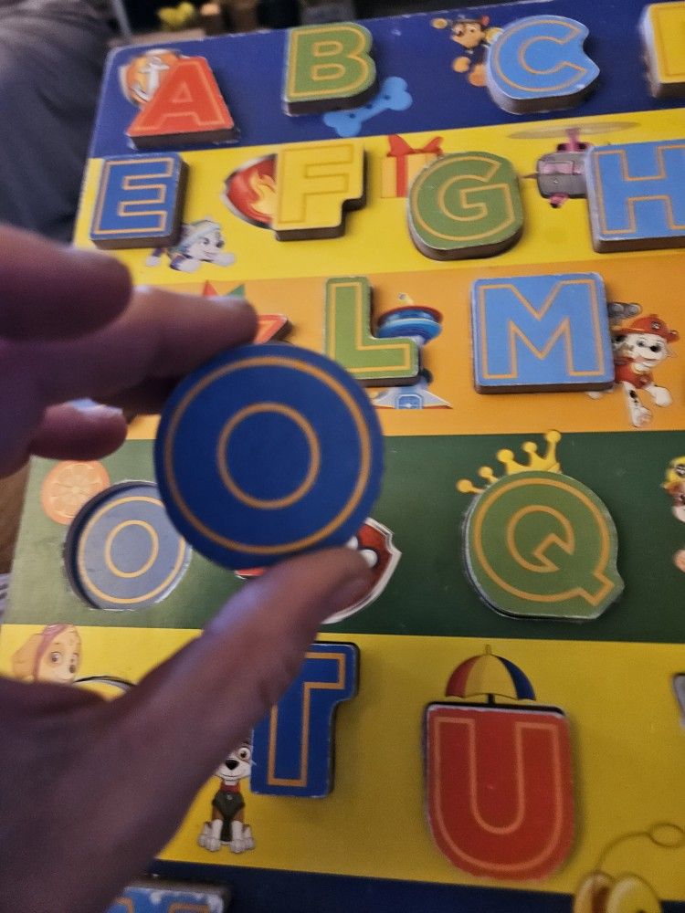 Wooden Alphabet Paw Patrol Puzzle