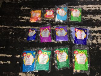Set of teenie beanie babies from Mcdonalds 2000