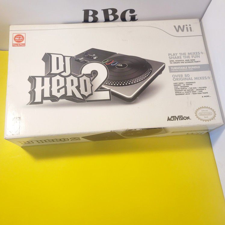Nintendo WII DJ HERO 2 Turntable Only 