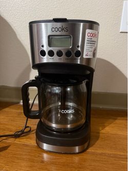 Cooks 12 cups programable coffee maker