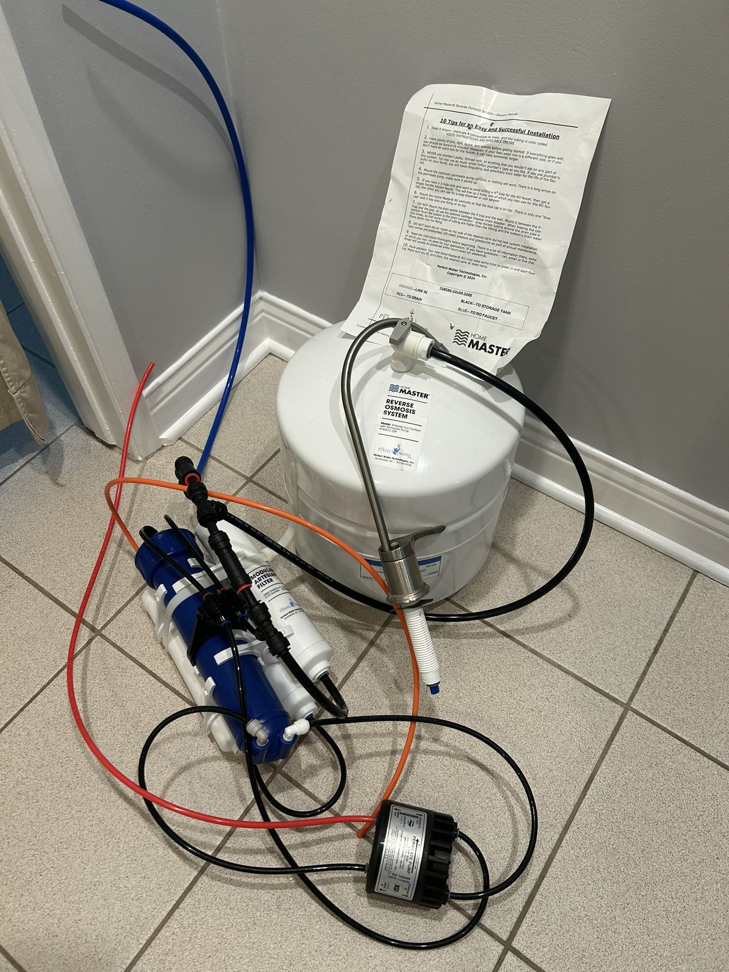 Home Master Reverse Osmosis Water Filtration System