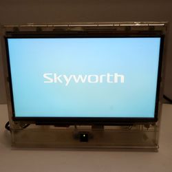 Skyworth 13" Clear LCD-TV Clear Prison TV Tested, No Remote No Speaker