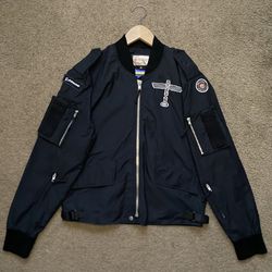 Boeing Heritage Bomber Jacket Zip Up Pilot UAV Red Canoe