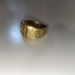 Gold Ring 18k Gold  Poker Ring 