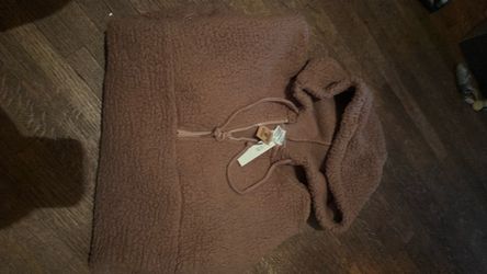 Pink fleece hoodie