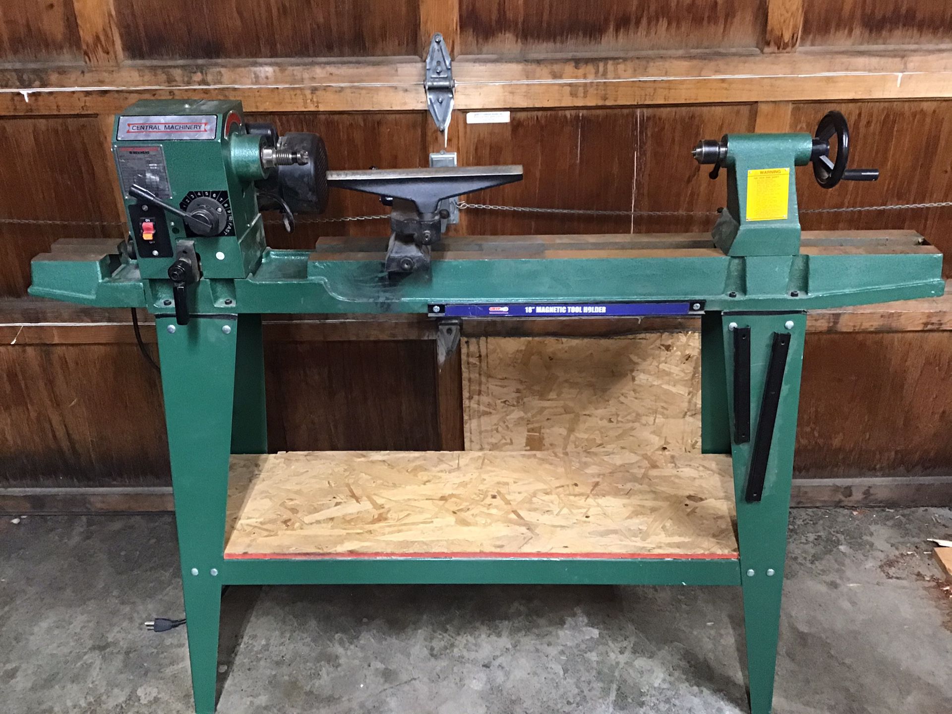 Central Machinery T34706 12” x 36” wood turning lathe - This unit sells new at Harbor Freight for $399 - don’t confuse with bench top model.