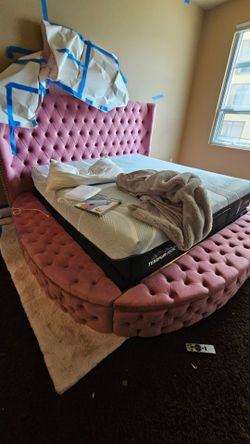 Pink bed frame