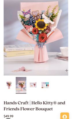 Hello kitty & friends Wooden puzzle Flower bouquet
