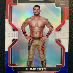HUMBERTO 2022 Panini Prizm WWE #157 RED WHITE & BLUE PRIZM! 