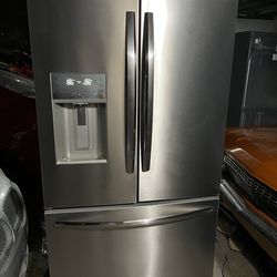Stainless steel Frigidaire 3 door fridge