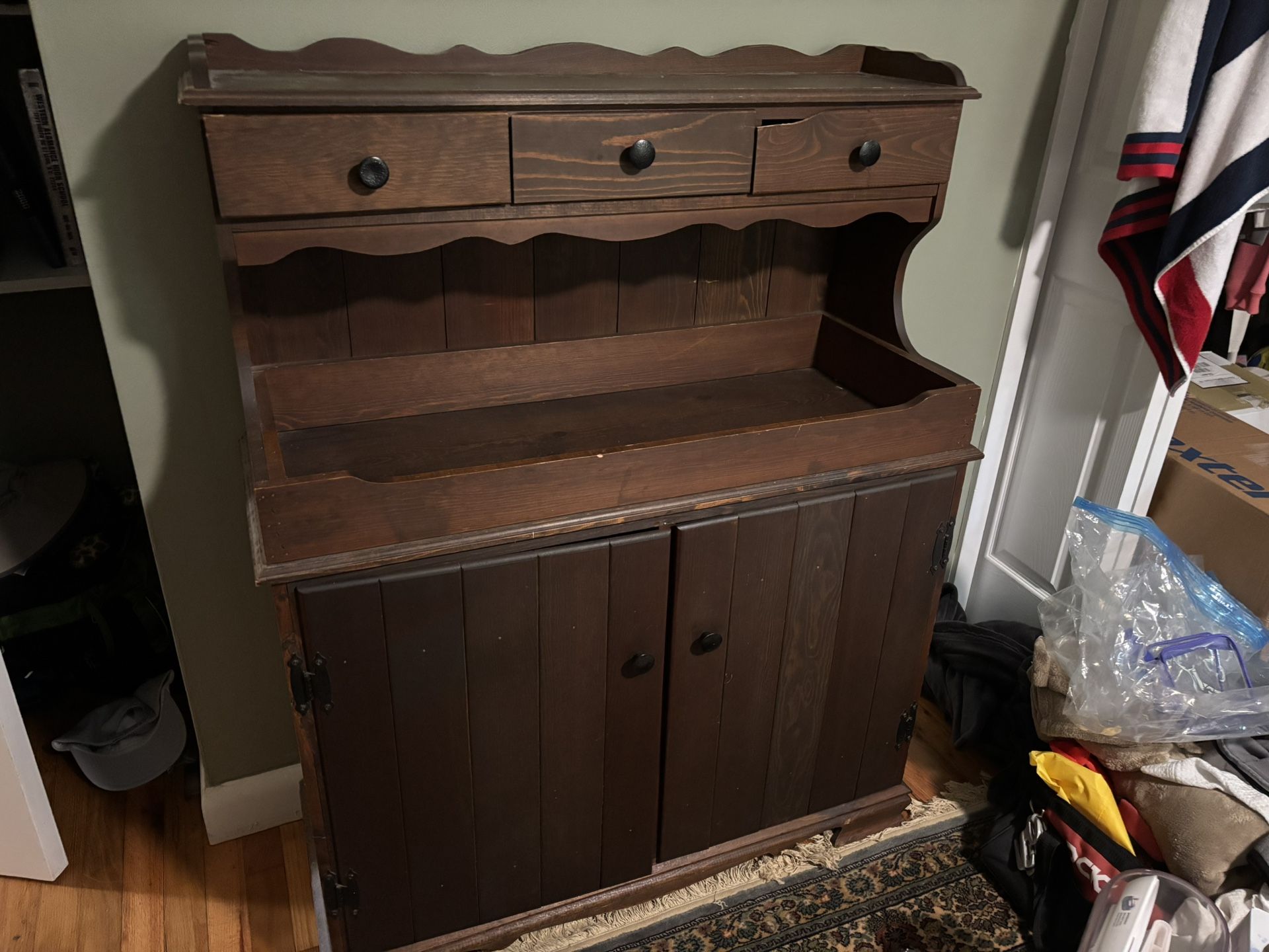 Wooden Dry Sink Cabinet