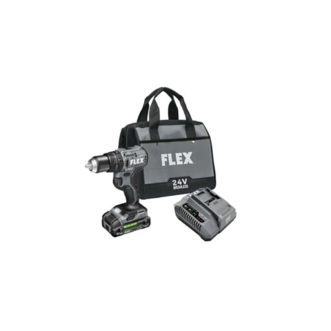 FLEX FX1231-1A 1/2 In. Brushless Cordless 24V Variable Hammer Drill Kit