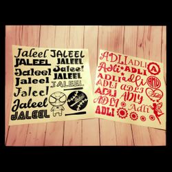 Back to school Names labels