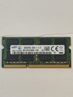8GB DDR3 2Rx8 PC3L-12800 Laptop Memory (few units available)