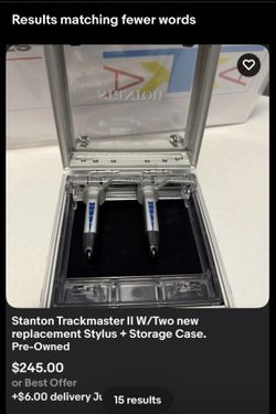 Stanton Trackmaster II W/New replacement stylus