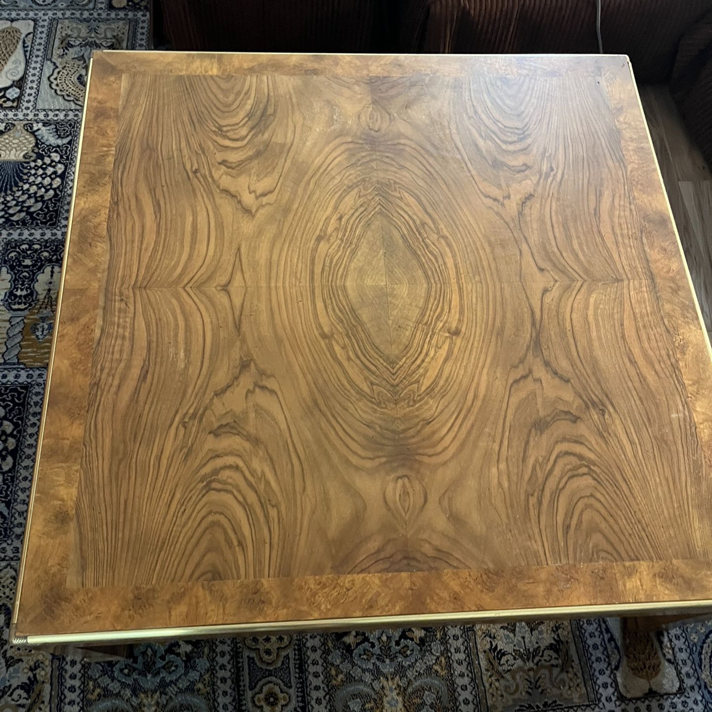 Large Vintage Wooden Coffee Table 