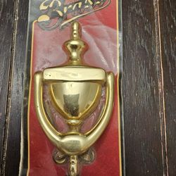 $10.00 - NEW Solid Brass Door Knocker,  Ives Artisan Collection!