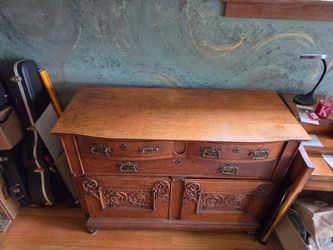 Antique Tiger Oak sideboard