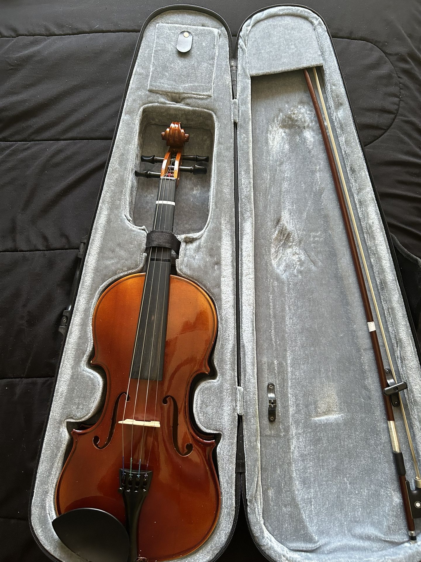 Violin With Bow And Case