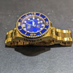 18k Gold Plate Invicta Watch 