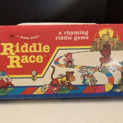 Riddle Race Rhyming Board Game 1988