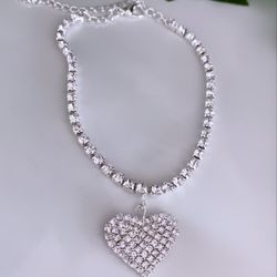 Heart ankle bracelet