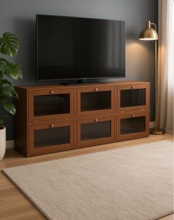 Tv stand. Bookshelf.