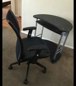 Desk with chair